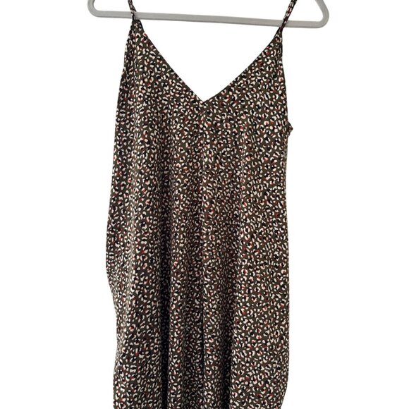 Lovestitch Sleeveless Maxi Dress With V-Neck Leopard Print Pattern With Pockets - Picture 12 of 13